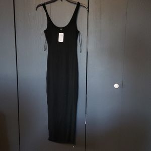 Black tank maxi dress